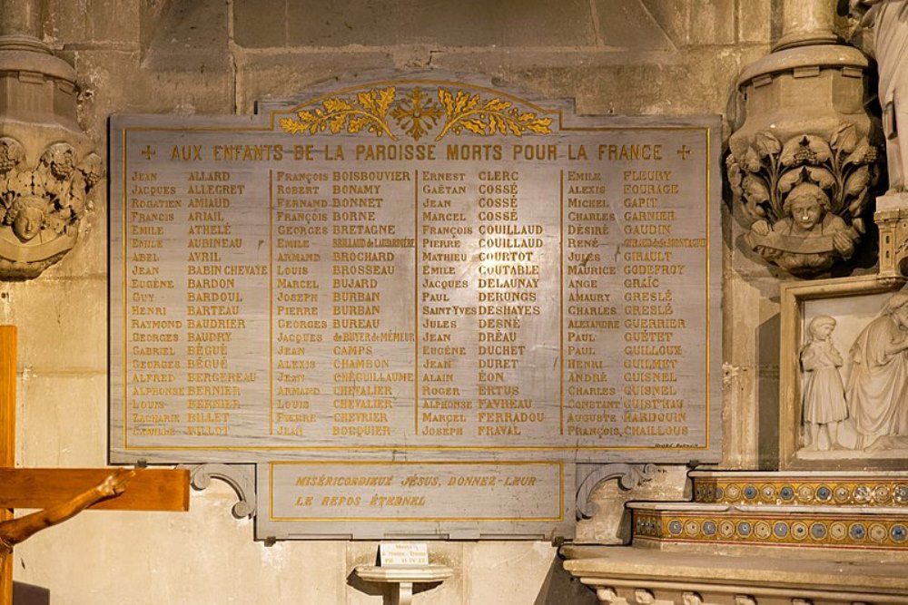 Monument Eerste Wereldoorlog Basilique Saint-Nicolas