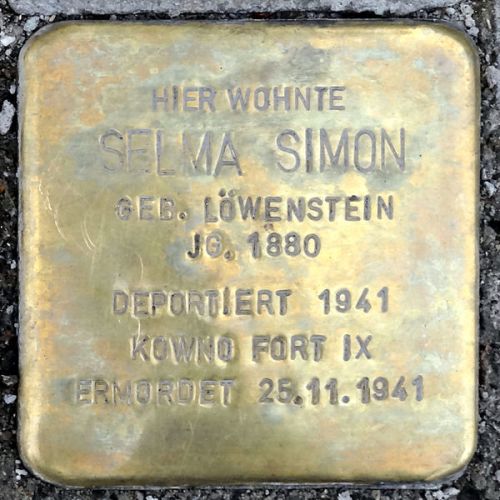 Stumbling Stones Gießener Straße 9 #2