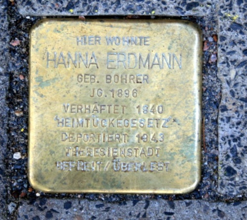 Stolperstein Steinmarner Strae 10 #1