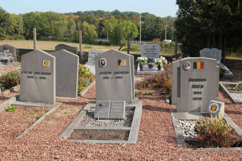 Belgian Graves Veterans Rosires Cemetery #4