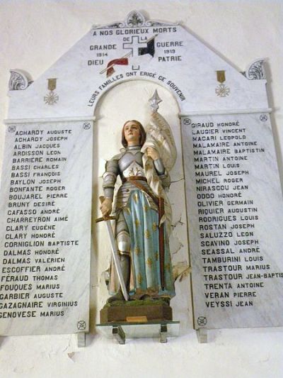 Oorlogsmonument Saint-Jeannet #1