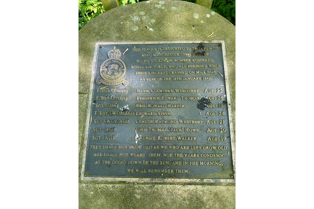 Memorial Killed Crew Avro Manchester L7523 #2