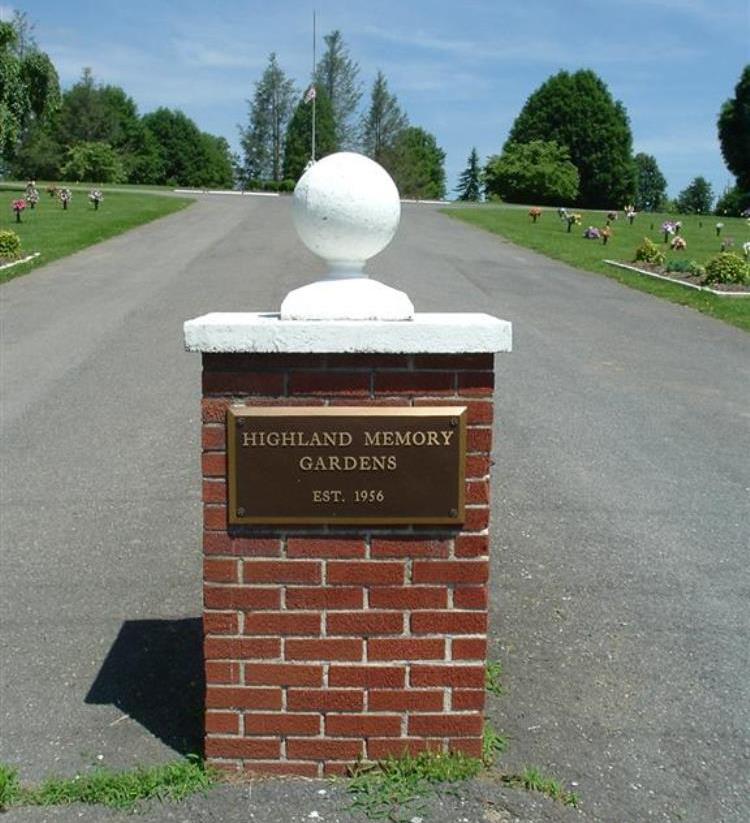 American War Grave Highland Memory Gardens #1
