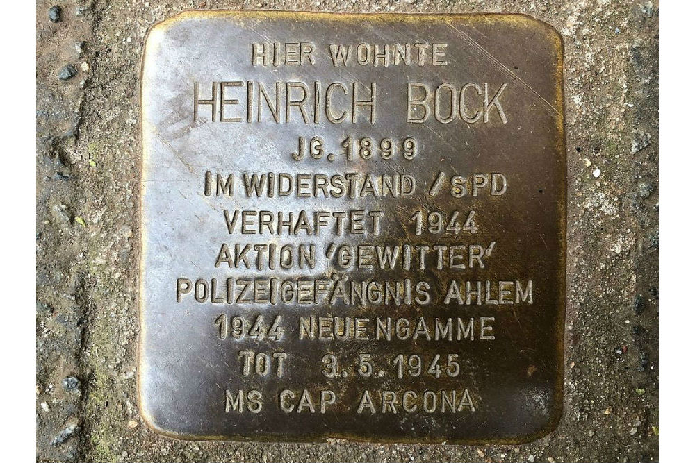 Stolperstein Berckhusenstrae 32 #1