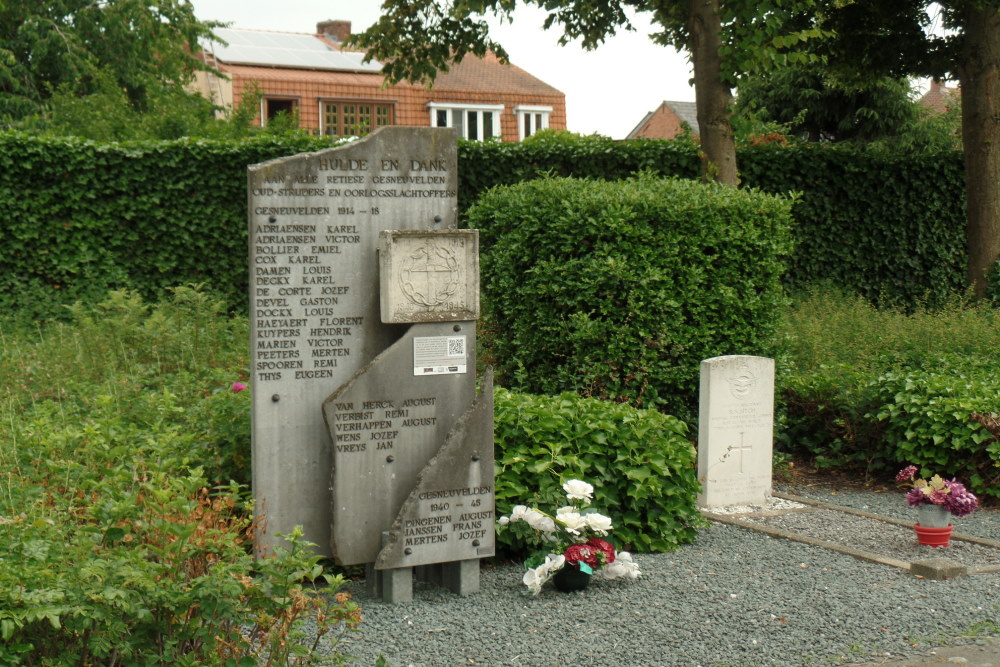 Waar Ligt Oorlogsmonument Begraafplaats Retie Retie Tracesofwar Nl