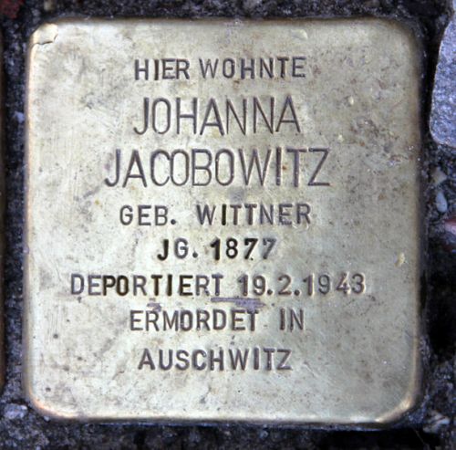 Stolpersteine Anzengruberstrae 10 #3