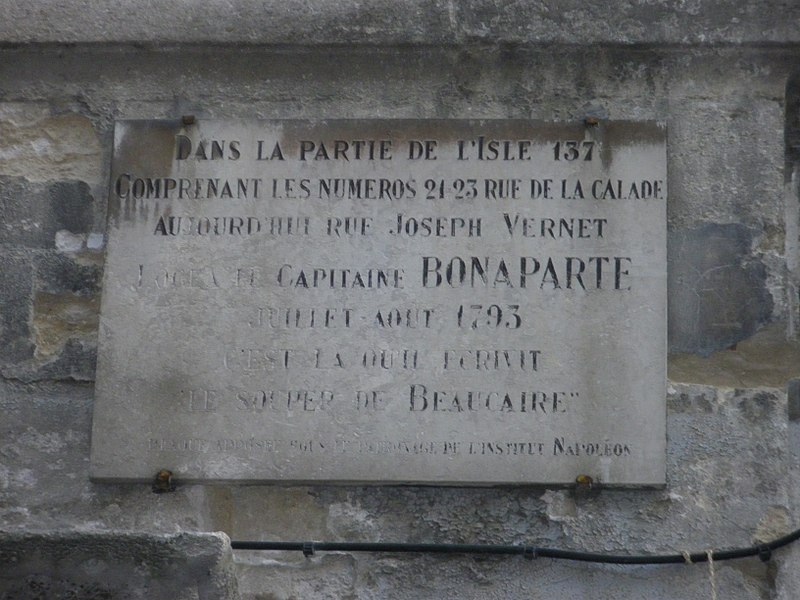 Plaque Napoleon Bonaparte