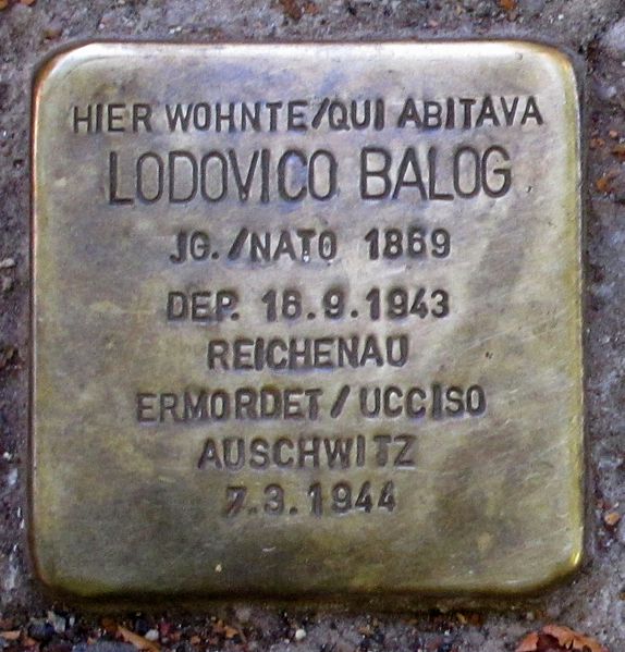 Stolpersteine Via Otto Huber 2 #1