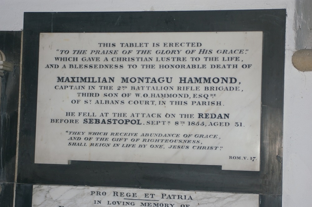 Gedenkteken Maximilian Montagu Hammond