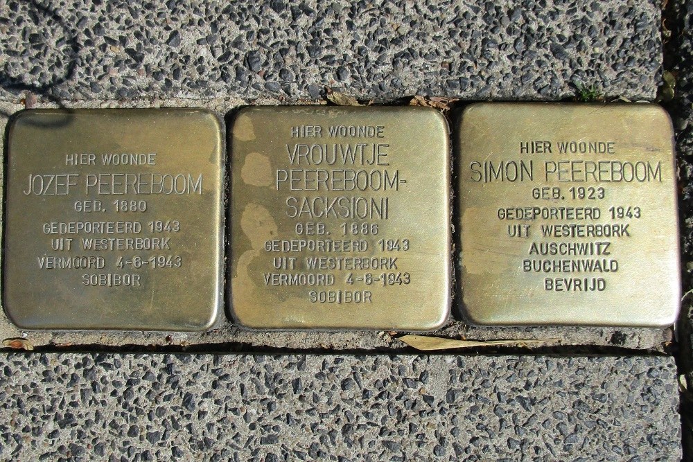 Stolpersteine Jodenbreestraat 63 #1