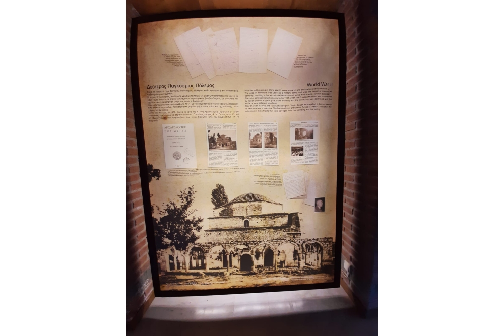 Informatiebord bombardementen Nicopolis