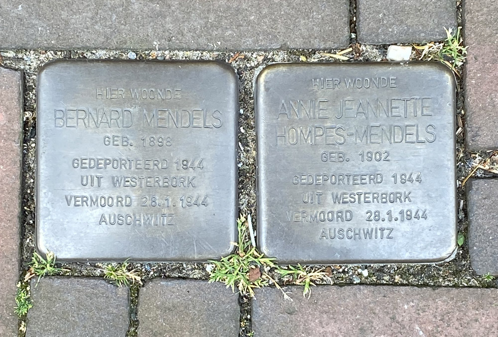 Stolpersteine Carolina van Nassaustraat 355-369 (voorheen 29)