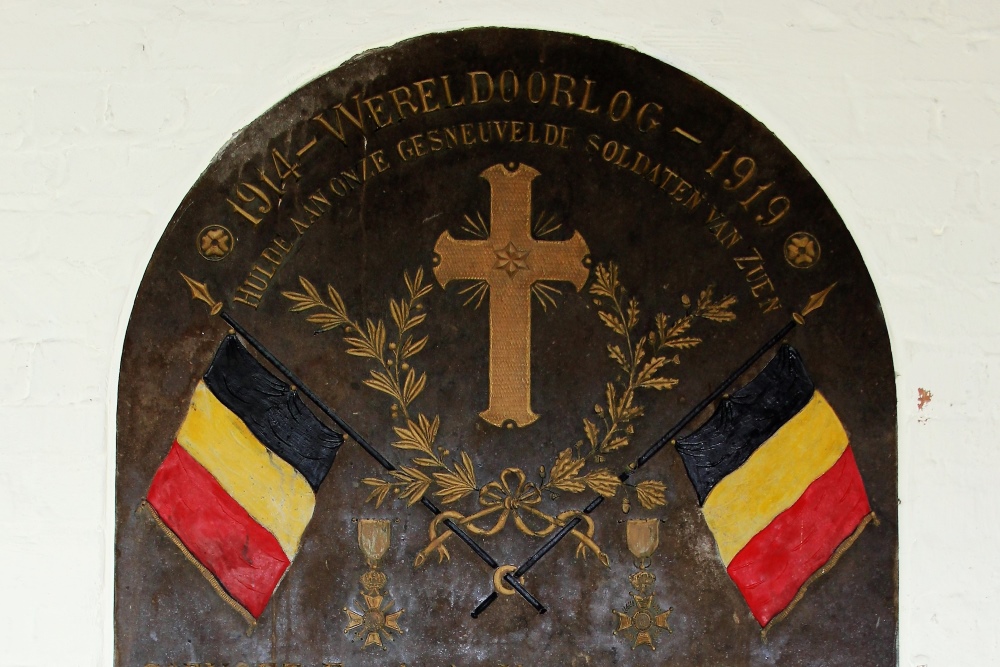 Commemorative Plate First World War Zuun #2