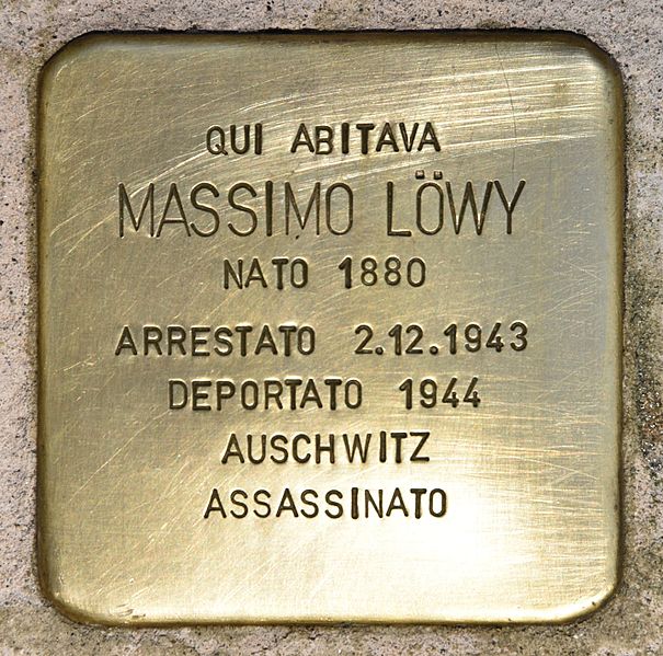 Stolperstein Via Rive Grandi 13