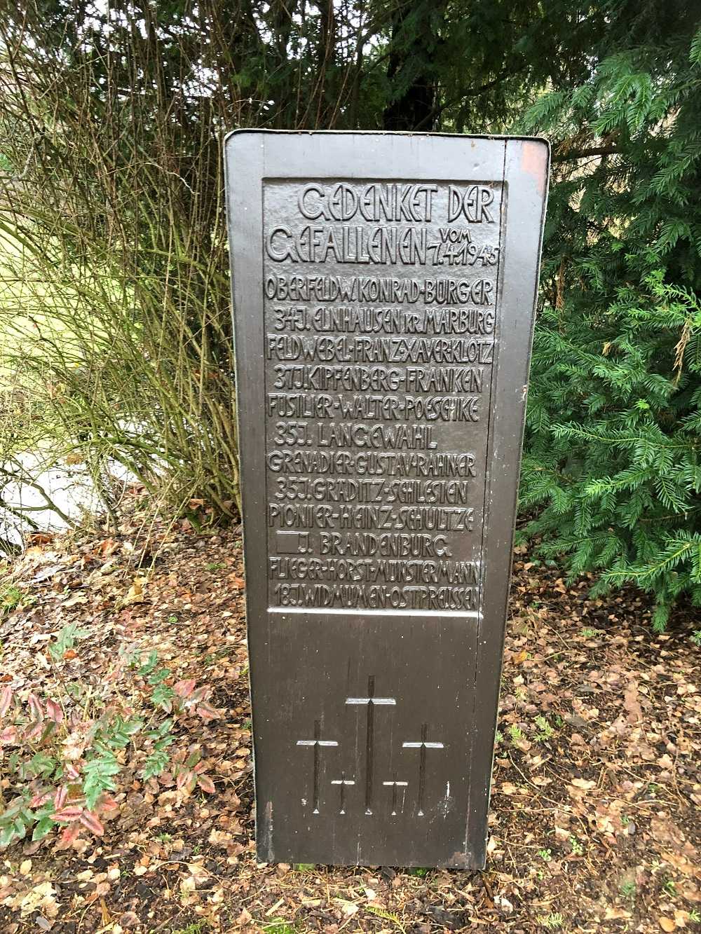 German War Graves Milchenbach #3