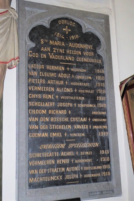Memorials First Word War Sint-Maria-Oudenhove #5