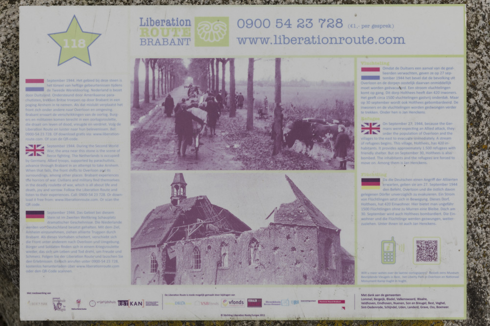 Liberation Route Marker 118: Refugee #2