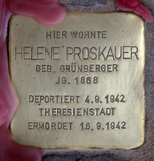 Stolpersteine Suarezstrae 20 #3