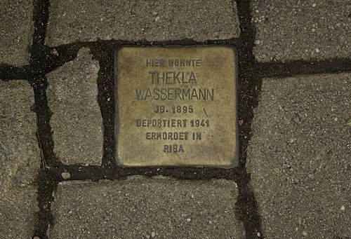 Stolperstein Einhornstrae 5 #1