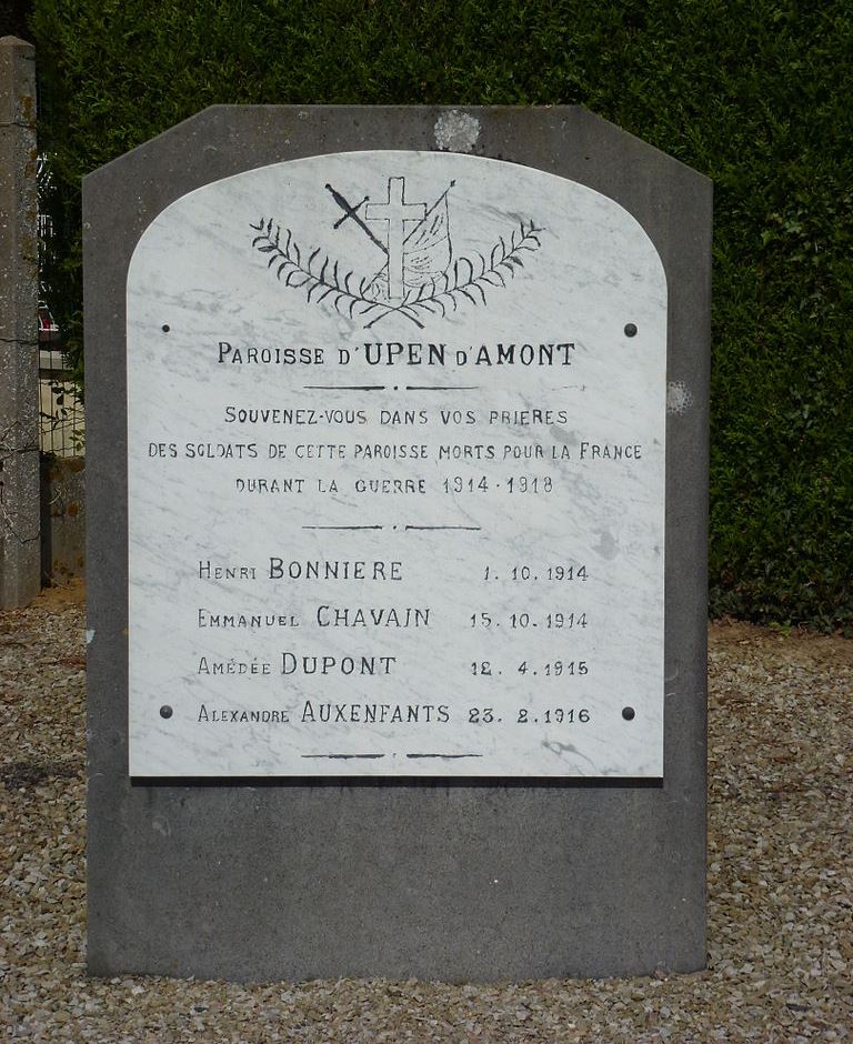 Oorlogsmonument Upen d'Amont