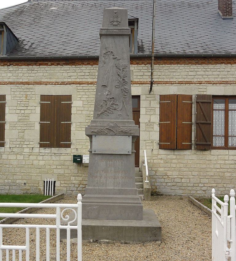 Oorlogsmonument La Ville-aux-Bois-ls-Dizy #1