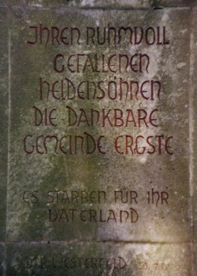 Oorlogsmonument Ergste #2