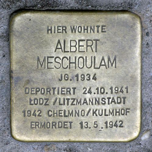 Stumbling Stones Ohmstraße 1 #5