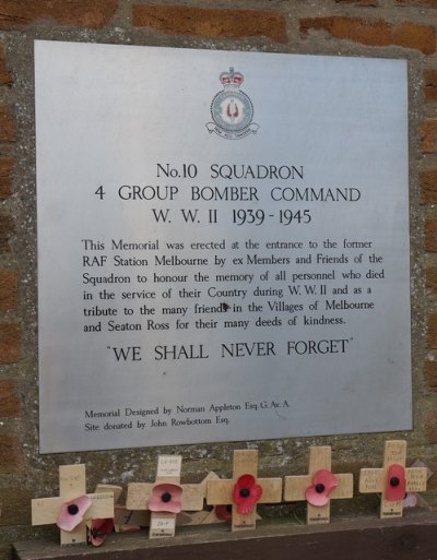 Memorial No. 10 Squadron 4 Group Bomber Command #3