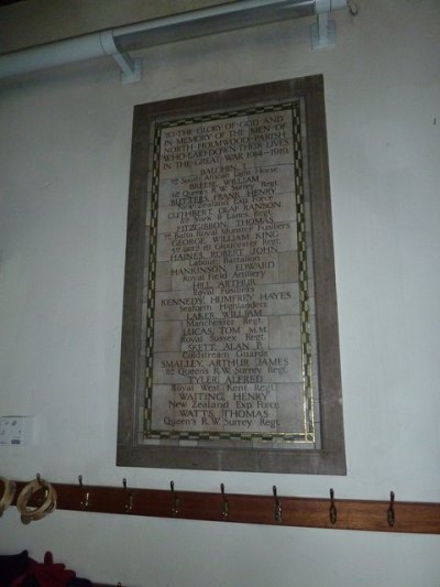 Monument Eerste Wereldoorlog St. John Church #1