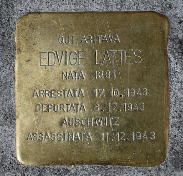 Stolpersteine Via Giuseppe Luigi Passalacqua 6