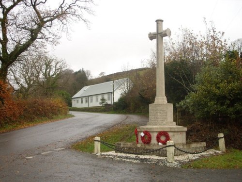 Oorlogsmonument Llangynog #1