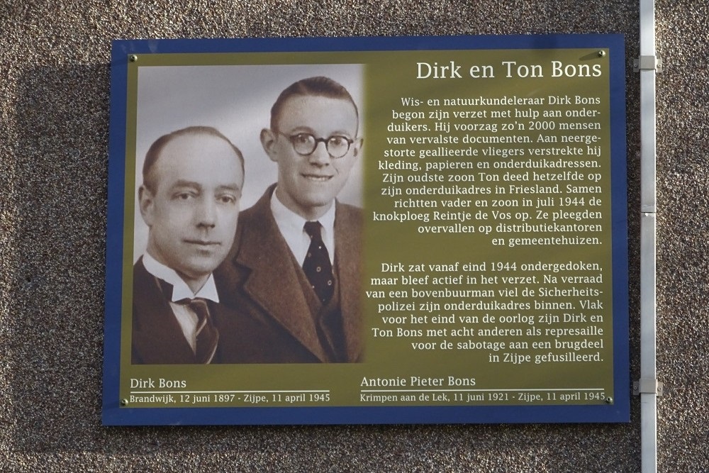 Memorial Plates Slotermeer Dirk Bonsstraat