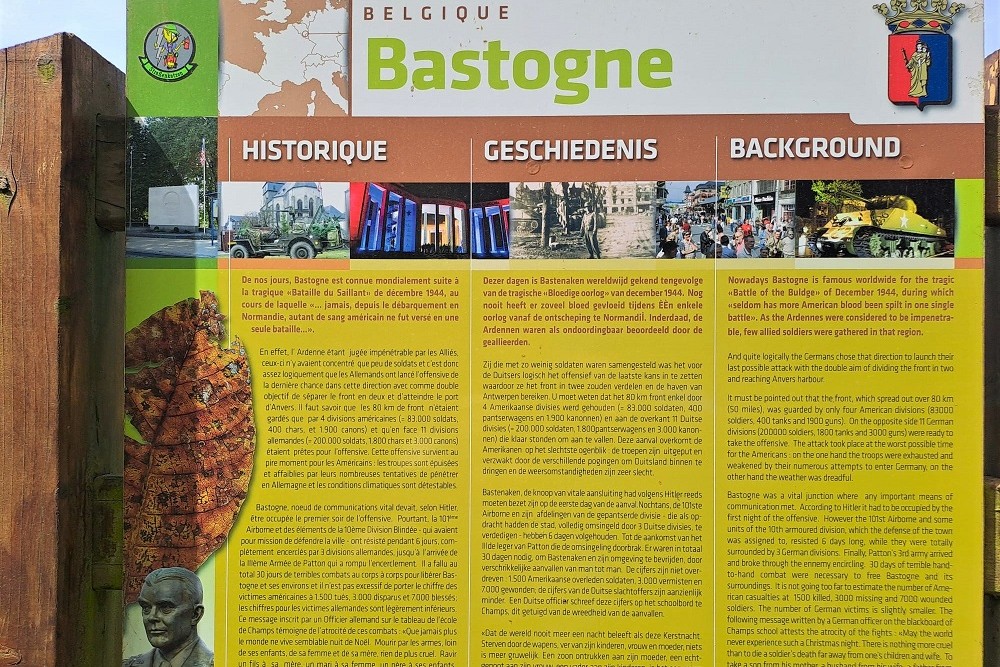 Infomatieborden Vredesbos Bastogne #1