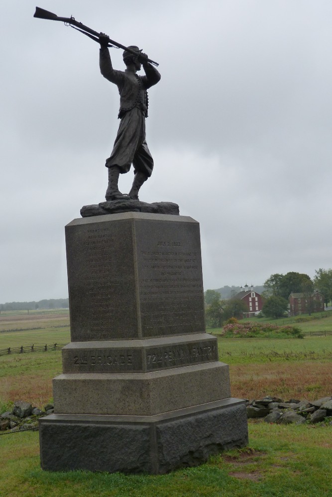 Monument 72nd Pennsylvania Volunteer Infantry Regiment #2