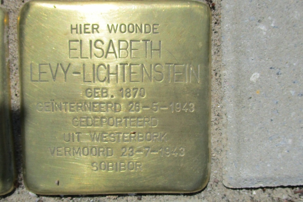 Stolpersteine Margaretha van Borsselenlaan 33 #3