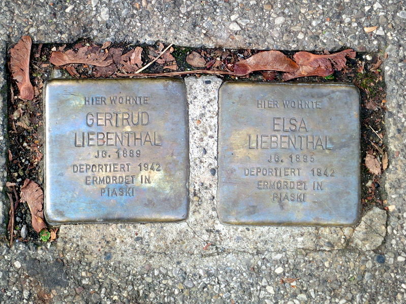 Stumbling Stones Westendstraße 21
