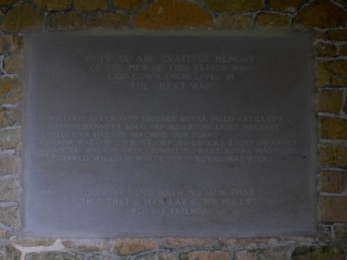 War Memorial St. Olave Church #1