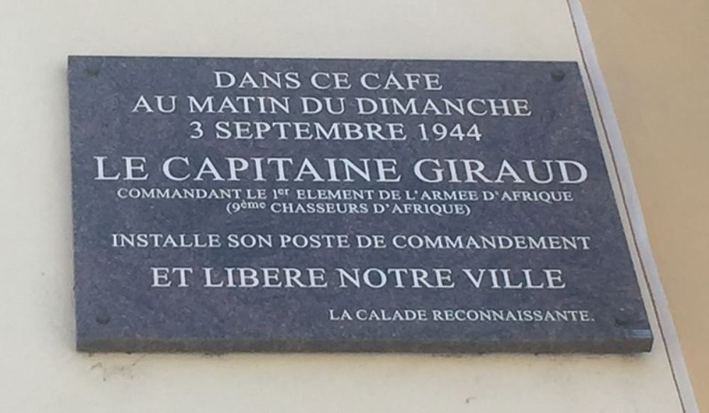 Gedenkteken Commandopost Bevrijders Villefranche-sur-Sane