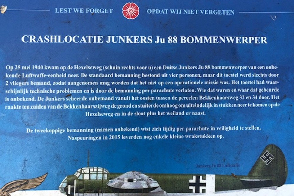 Crash Site Junkers JU 88 Hexelseweg Wierden #3