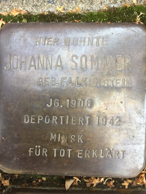 Stolpersteine Fridolinstrae 29 #3