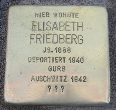 Stolpersteine Kriegsstrae 122 #2