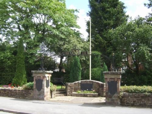 War Memorial Codsall