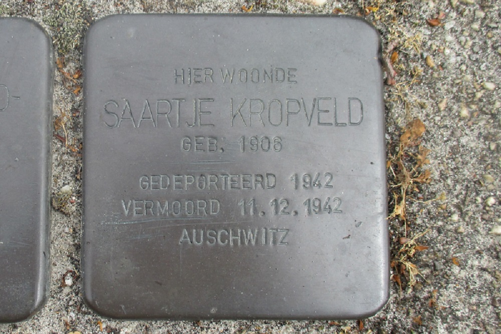 Stolpersteine Oosterstraat 45 #4