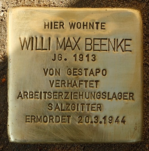 Stumbling Stone Kleine Schulstraße 7