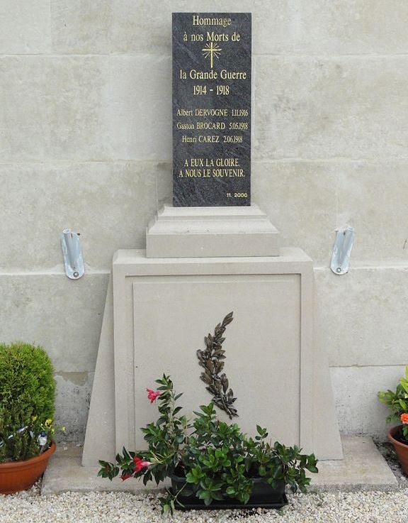 Monument Eerste Wereldoorlog Mligny-le-Petit #1