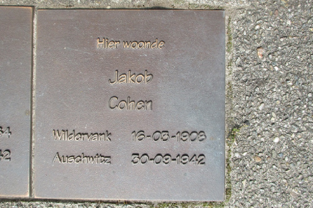 Memorial Stones Poststraat 38 #3