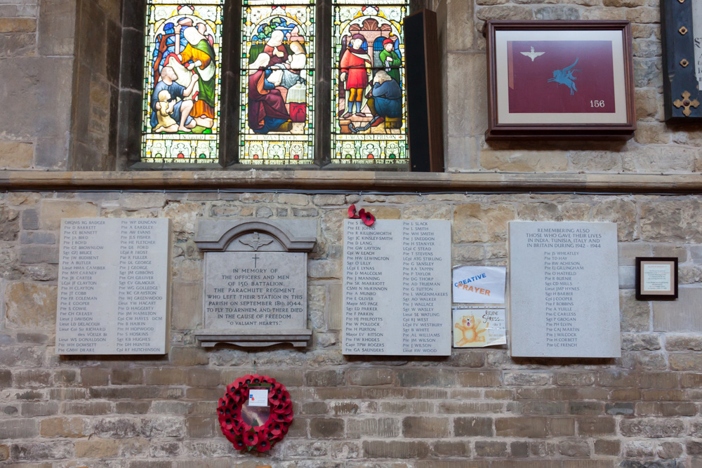 Gedenktekens & Herdenkingsramen St Marys kerk Melton Mowbray #1