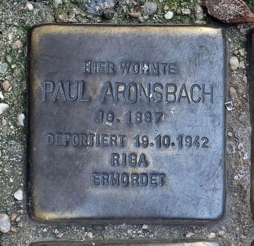 Stolpersteine Groe Prsidentenstrae 8 #3