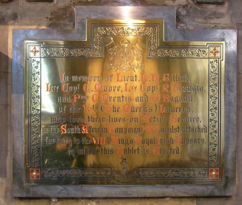 Memorials Anglo-Boer War St. Patrick's Cathedral