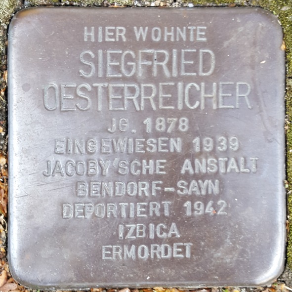 Stolperstein Eisenstraße 1